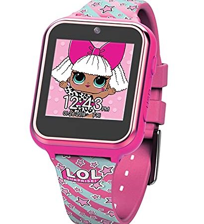Accutime LOL4104 L.O.L. Surprise Kinder Smartwatch, Kinderuhr mit Selfie Kamera, Foto & Video, Stoppuhr, 6 Spiele, 3 Hintergründe, 10 Zifferblätter, Diktiergerät, Fitness Tracker Uhr, Wecker, Pink