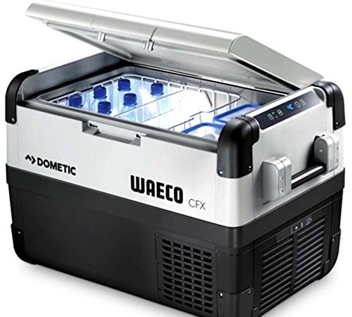 DOMETIC CoolFreeze CFX 50W, elektrische Kompressor-Kühlbox, 46 Liter, 12/24 V und 230 V für Auto, Lkw, Boot, Reisemobil und Steckdose, mit WLAN + USB Anschluss