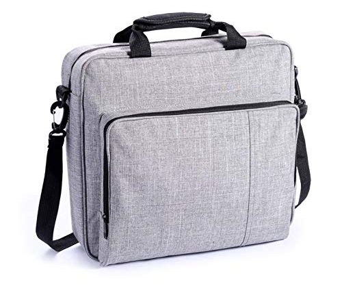 eLUUGIE Reisetasche Tragetasche Tasche für PS4 PRO Konsole Multifunktionale Reise Aufbewahrungstasche Handtasche Schultertasche für PS4 System und Zubehör PS4 Pro/PS4/PS4 Slim (Grau)