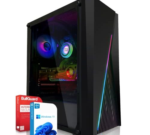 Gaming PC AMD Ryzen 5 5600G 6x4.4GHz Turbo|Marken Board|16GB DDR4|256GB SSD|Radeon RX Vega 7 4K HDMI|USB 3.1|SATA3|Windows 11 Pro|3 Jahre Garantie