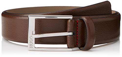 HUGO Herren Gellot_Sz35 Gürtel, Braun (Dark Brown 202), 100