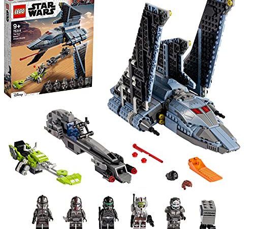 LEGO 75314 Star Wars Angriffsshuttle aus The Bad Batch, Bauset für Kinder ab 9 Jahren mit 5 Klon-Minifiguren und Gonk-Droiden
