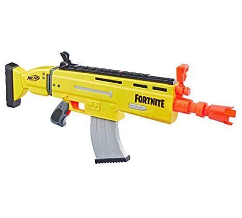 Nerf AR-L Motorisierter Spielzeug Blaster, 20 Fortnite Elite Darts, Klappvisier – Für Jugendliche und Erwachsene, Mehrfarbig