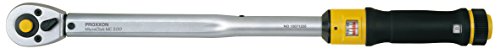 Proxxon Drehmomentschlüssel MicroClick MC 200 1/2" (12.5 mm), präziser Schraubenschlüssel mit Umschaltknarre, 40-200 Nm, mit Rechts- und Linksgang sowie Entriegelungsmechanismus, Art.-Nr. 23353
