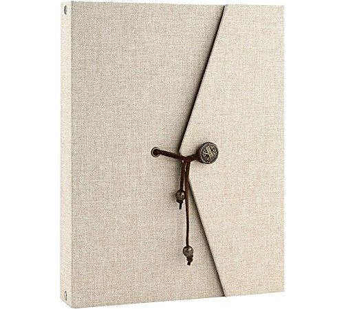 VEESUN Fotoalbum zum Selbstgestalten, Schwarze Seiten Fotoalben Scrapbook Groß zum Einkleben, Leinen Nachfüllbar Fotobuch Gästebuch Stammbuch, Geburtstag Jahrestag Geschenk Frauen, Taste, MEHRWEG