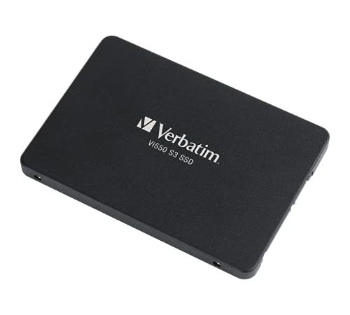VERBATIM Vi550 S3 SSD - interne SSD 256GB - Solid State Drive - 2,5'' SATA III Schnittstelle - internes SSD-Laufwerk mit 3D-NAND-Technologie - Hochleistungs-SSD 256GB - 560MB/s - schwarz