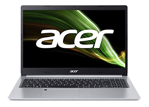 Acer Aspire 5 (A515-45-R1UJ) Laptop 15.6 Zoll Windows 11 - FHD IPS Display, AMD Ryzen 5 5500U, 16 GB DDR4 RAM, 512 GB M.2 PCIe SSD, AMD Radeon Graphics, Silber