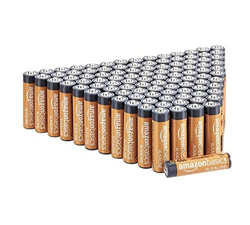 Amazon Basics AAA-Alkalibatterien, leistungsstark, 1,5 V, 100 Stück (Aussehen kann variieren)