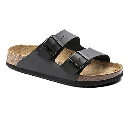 Birkenstock Sandale Arizona, Superlauf, Birko-Flor, schwarz, normal, Größe 39 1018222-39 (Pantolette Schuh Halbschuh Latsche Zweischnaller Berufsschuh Schuhe Birki Arizona Slipper Pantoffel)