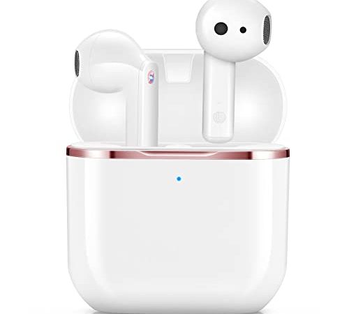 Bluetooth Kopfhörer In Ear, yobola Kopfhörer Kabellos HiFi Stereoklang, IPX5 Wasserdicht Kabellose Kopfhörer Touch Control, Bluetooth 5.1 Earbuds, Eingebautes Mikrofon, für Smartphone