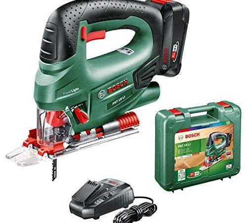 Bosch Akku Stichsäge PST 18 LI (1 Akku, 18 Volt System, im Koffer)