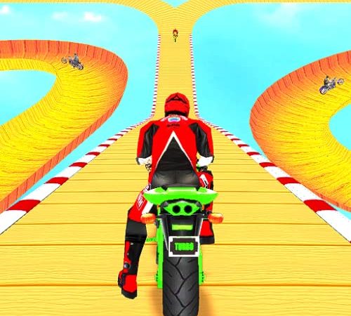 Fahrrad-Mega-Stunts Park- und Rennspiele 3D-freies Fahren und Driften echtes neues bestes Spiel für Kinder