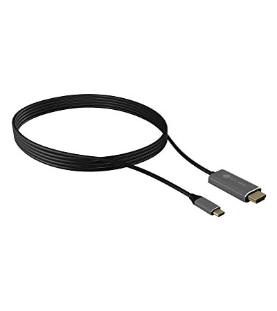 ICY BOX IB-CB020-C Aktives USB-C zu HDMI Kabel (1,8 m), UHD (2160p), HDCP 2.2, Konverter, schwarz