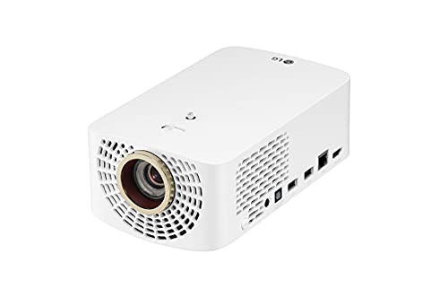 LG Beamer HF60LS Largo 2.0 bis 304,8 cm (120 Zoll) CineBeam LED Full HD Projektor (1400 Lumen, Drahtlose Screen-Share-Funktion, webOS) weiß