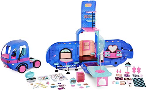 L.O.L. Surprise! 569459E7C LOL Surprise 4-in-1 Glamper Fashion Camper - Mit 55+ Überraschungen, 10+ Hangout-Bereiche & Mehr - Elektroblau - OMG Serie