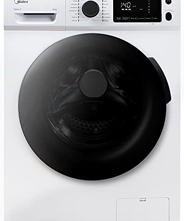 Midea Waschmaschine W 5.840 iN / 8KG / Steam Care / Reload - Nachlegefunktion / BLDC-Inverter-Motor / 1400 U/min