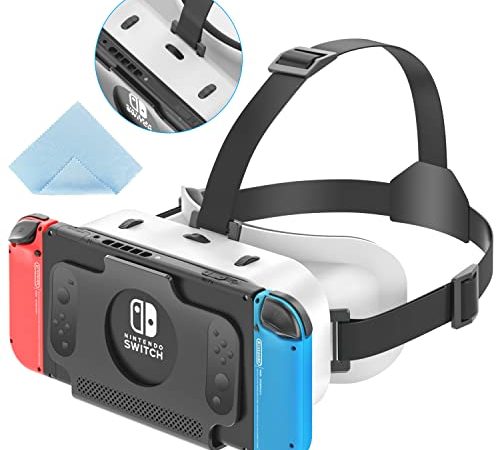 OIVO Switch VR Brille kompatibel mit Nintendo Switch mit einstellbaren HD-Linsen, VR-Brille (Virtual Reality) für Nintendo Switch, Switch VR-Kit, Switch 3D Brille