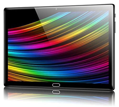 Padgene N10 Tablet 10.1 Zoll, Android 10.0 Ultra Dünn Tablett PC, Octa-Core, 64GB erweiterbar auf bis zu 256GB, 4GB RAM, 4G LTE Phablet, Dual SIM, WiFi, Bluetooth(Schwarz)