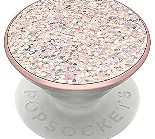 PopSockets - austauschbarer, Ausziehbarer Sockel und Griff für Smartphones und Tablets - sparkle Rose
