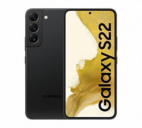 Samsung Galaxy S22, Android Smartphone ohne Vertrag, 6,1 Zoll Dynamic AMOLED Display, 3.700 mAh Akku, 128 GB/8 GB RAM, Handy in Phantom Black, inkl. 36 Monate Herstellergarantie [Exklusiv bei Amazon]