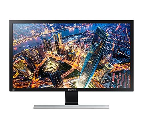 Samsung UHD Monitor U28E590DSL, 28 Zoll, 4K UHD-Auflösung, AMD FreeSync, Reaktionszeit 1 ms, Bildwiederholrate 60 Hz, schwarz/silber