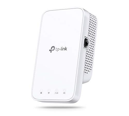 TP-Link RE330 WLAN Verstärker Repeater AC1200 (867MBit/s 5GHz + 300MBit/s 2,4GHz, WLAN Verstärker, App Steuerung, Signalstärkeanzeige, kompatibel zu allen WLAN Geräten, AP Modus)weiß