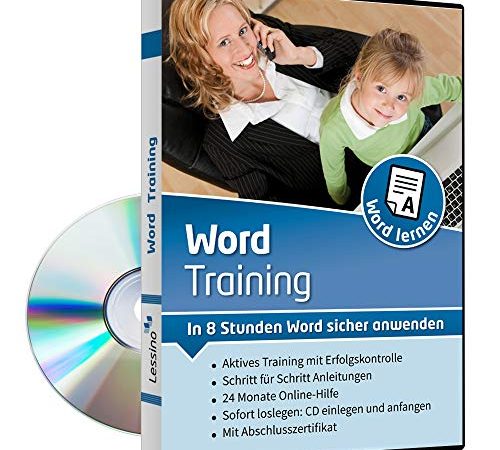 Word Training - In 8 Stunden Word sicher anwenden | Einsteiger lernen mit diesem Kurs Schritt für Schritt die Grundlagen von Word 2019, 2016, 2013 und 2010[1 Nutzer-Lizenz]
