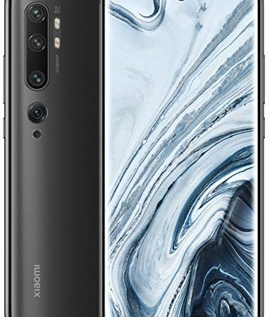 Xiaomi Mi Note 10 Smartphone (16,43cm (6,47") 3D Curved AMOLED FHD+ Display, 128GB interner Speicher + 6GB RAM, 108MP KI-Penta-Rückkamera, 32MP Selfie-Frontkamera, Dual-SIM, Android 9) Midnight Black