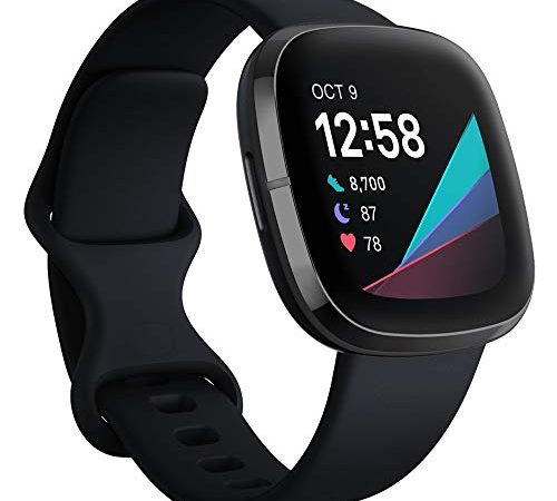 Fitbit Sense - Smarwatch Lunar Carbon/Graphite Stainless Steel