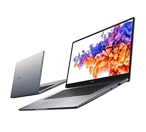 HONOR MagicBook 15 Laptop, Intel Core i5-1135G7 notebook, 39cm (15.6 Zoll) pc, Full HD IPS,16 GB RAM, 512 GB SSD, QWERTZ-Layout, Fingerabdrucksensor, Space Grey