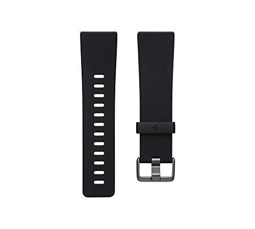 Klassisches Zubehörarmband für Fitbit Versa 2, Schwarz, Klein