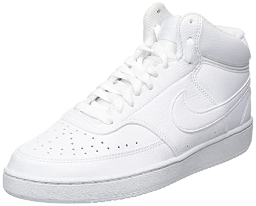 Nike Herren Court Vision Mid Next Nature Basketball Shoe, White, 44 EU