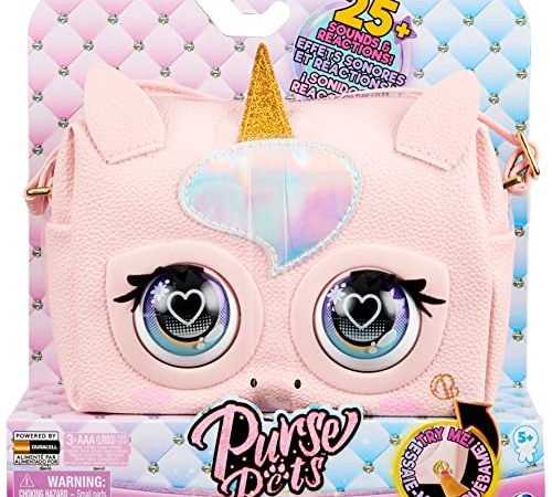 Purse Pets 6064255pb-6062241ot Glamicorn Einhorn Tasche-Wird mit interaktiven Funktionen lebendig