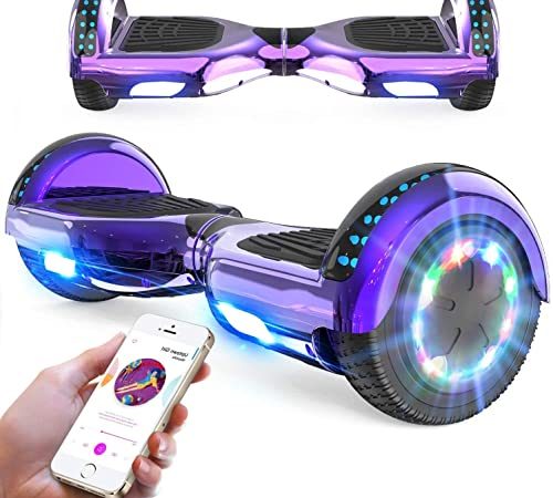 RCB Hoverboard 6,5 Zoll Hoverboards für Kinder und Jugendliche Hoverboards mit Bluetooth - LED Licht Segway mit leistungsstarkem Motor Geschenk für Kinder