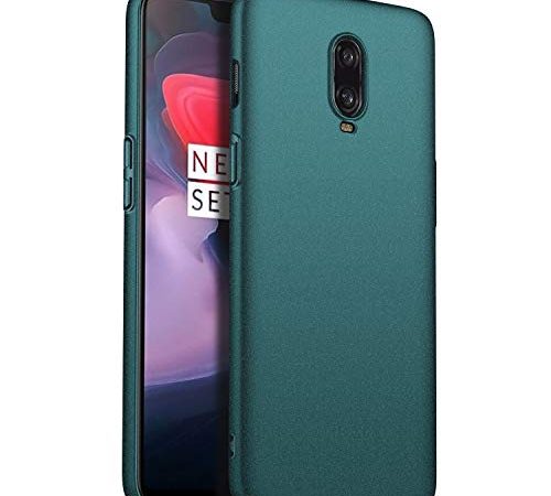 Amosry kompatibel mit OnePlus 6T Hülle, Slim Case, Dünn und Leicht, für OnePlus 6T (Grün)