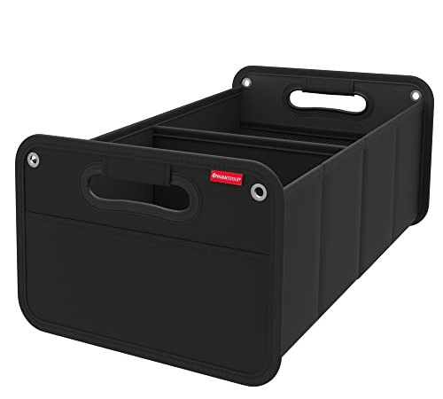 ATHLON TOOLS Kofferraumtasche faltbar - Kofferraum-Organizer, Auto Faltbox, Autotasche - verstärkt und stabil - lebensmittelecht - mit Anti-Rutsch-Klett