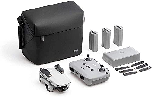 DJI Mini 2 Fly More Combo - Ultraleichter und faltbarer Drohnen-Quadkopter, 3-Achsen-Gimbal mit 4K-Kamera, 12MP Foto, 31 Minuten Flugzeit, OcuSync 2.0 HD-Videoübertragung, QuickShots mit DJI Fly App