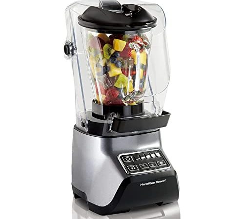 Hamilton Beach - Soundshield Blender inkl. To-Go-Becher & Deckel, Hochleistungsmixer mit 950 Watt, 1,5 L BPA-freiem Behälter, Mixer ist ideal für Smoothies, Milchshakes & Eiszerkleinerung