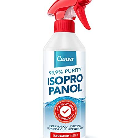 Isopropanol Spray 99,9% Reinigungsalkohol 500ml - Reiniger und Entfetter verdunstet schnell ohne Zusätze