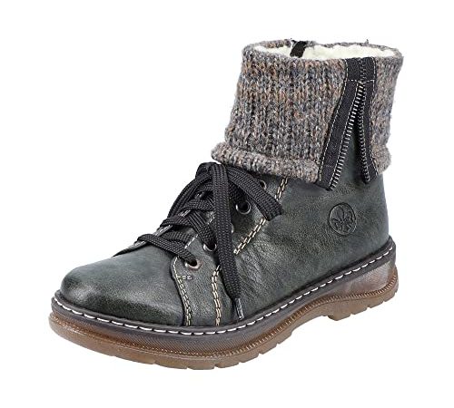 Rieker Damen Z2042 Mode-Stiefel, grün, 38 EU