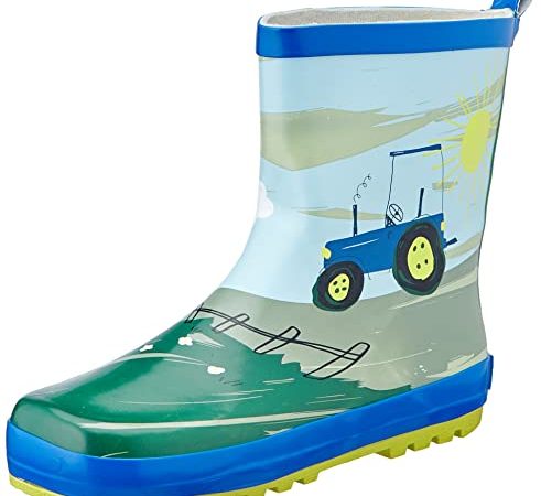 Sterntaler Baby-Jungen Bauernhof Gummistiefel, Himmel, 24 EU