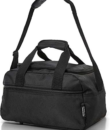 Aerolite Neu Sommer 2022 Ryanair Handgepäck 40x20x25 Maximale Größe der Kabinenreisetasche Flugtasche Reisetasche Flugzeug unter dem Sitz Faltbare Kleine Reisegepäck 5 Jahre GARANTIE, (Schwarz)