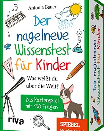 Der nagelneue Wissenstest für Kinder – Was weißt du über die Welt?: Das Kartenspiel mit 100 Fragen. Ab 8 Jahren. Das perfekte Geschenk für Schulanfang, Geburtstag, Weihnachten oder Ostern
