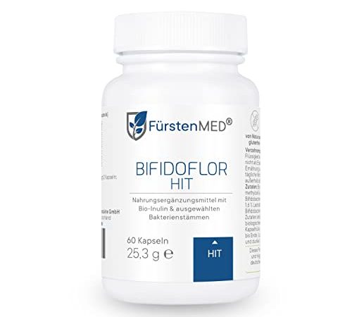FürstenMED® Bifidoflor HIT - Lactobacillus und Bifidobacterium Kapseln bei Histaminintoleranz - 60 magensaftresistente Kapseln - Laborgeprüft, Vegan &Ohne Zusätze