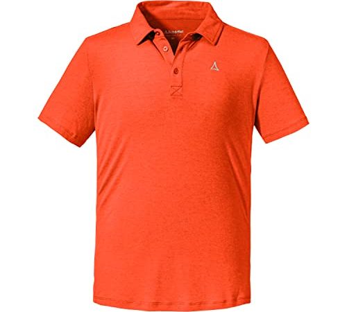 Schöffel Herren Polo Shirt Vilan M, geruchshemmendes Funktionsshirt aus nachhaltigem Material, schnelltrocknendes Wandershirt mit stylishem Polo Schnitt