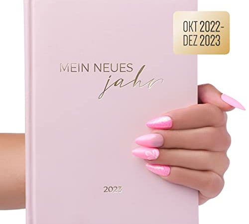 Terminplaner, Terminkalender Planer A5 Oktober 2022 – 2023 Dezember als Taschenkalender für Privat, Nagelstudio, Kosmetik. uvm mit Uhrzeit