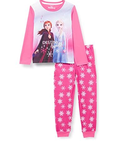 Disney Mädchen Schlafanzug Frozen Rosa 110