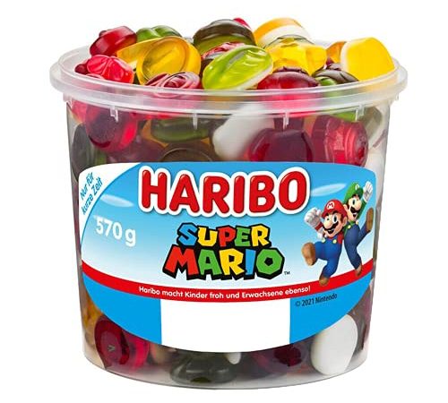Haribo Super Mario Special Edition Fruchtgummi mit Schaumzucker 570g