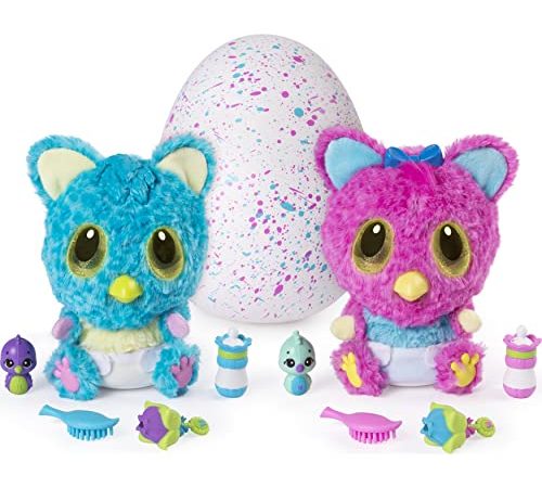 Hatchimals HatchiBabies Cheetree, Baby - Hatchimal mit interaktiven Accessoires