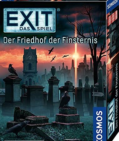 Kosmos 695163 EXIT - Das Spiel - Der Friedhof der Finsternis, Level: Fortgeschrittene, für 1 bis 4 Spieler ab 12 Jahre, einmaliges Event-Spiel, spannendes Gesellschaftsspiel